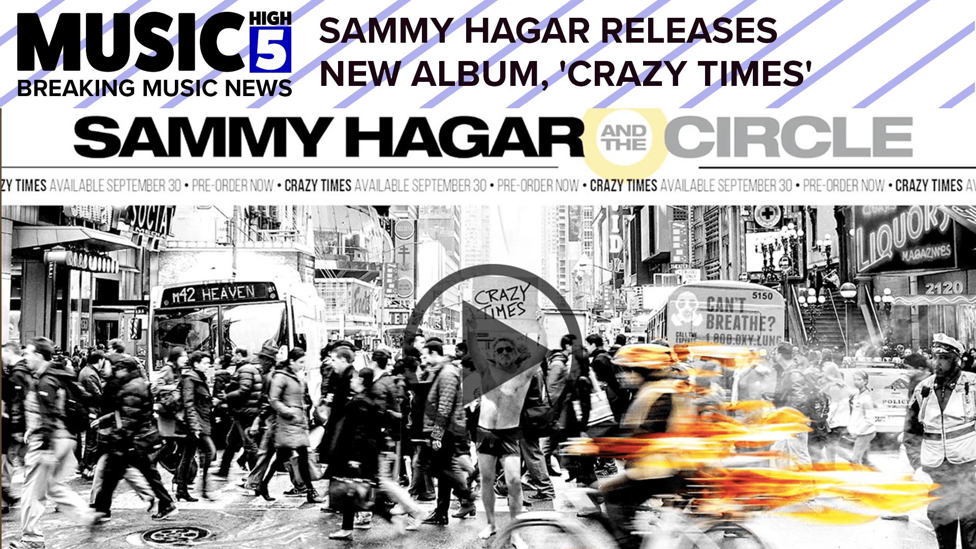 Sammy Hagar Releases New Album Crazy Times Music High 5 Axs Tv